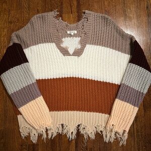 Miracle USA color block sweater